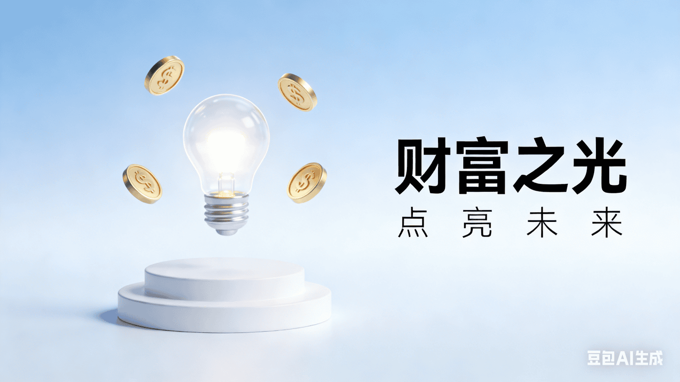 极简 3D 质感风（豆包生成）