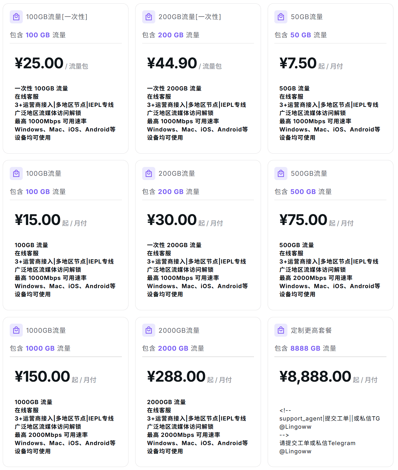 NyanSS套餐截图(2026年6月20日) NyanSS套餐截图(2026年6月20日)